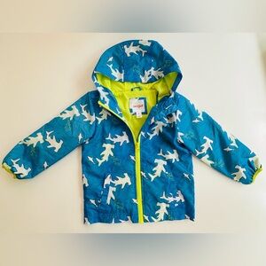 Like NEW Cat & Jack Light Windbreaker with Shark Prints